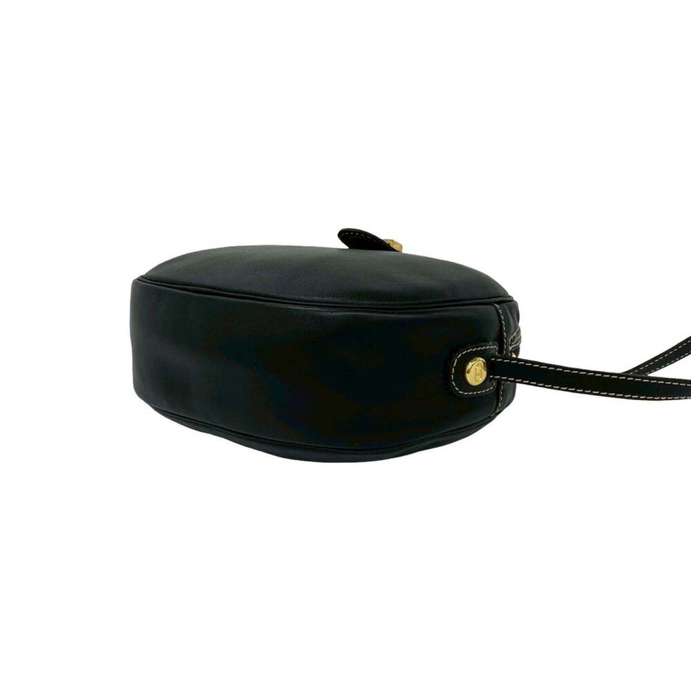 CHRISTIAN DIOR Vintage Black Leather Shoulder Bag - Picture 8 of 10